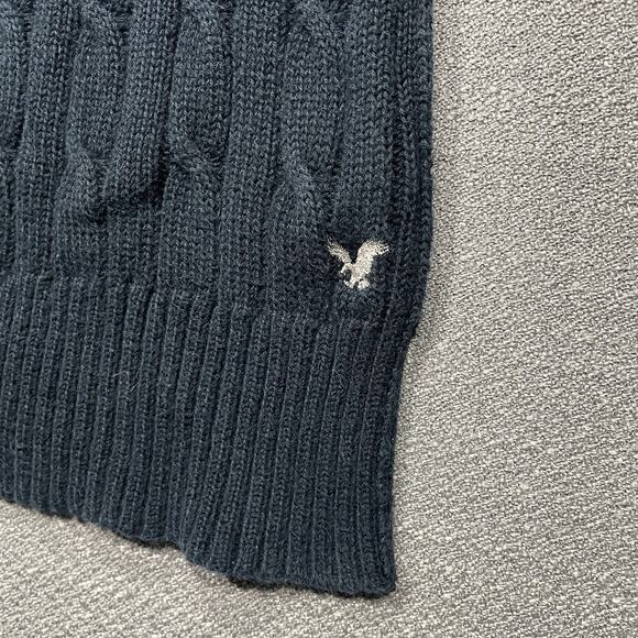 American Eagle Sweater Womens XS Cable Knit Preppy Twee Y2K Bella Swan - Picture 7 of 9